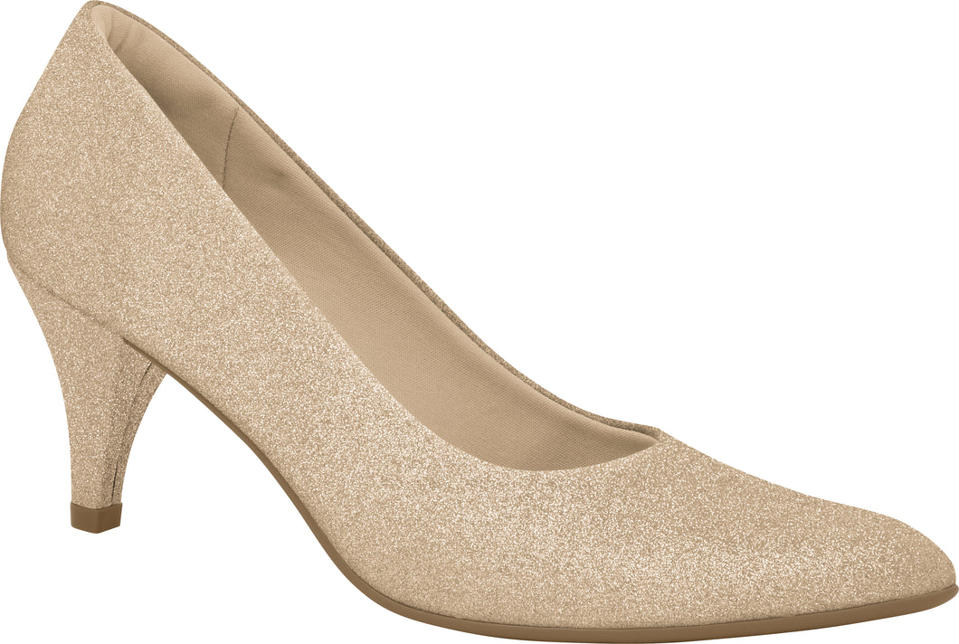 Piccadilly Dress Shoe Champagne Glitter