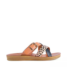 Load image into Gallery viewer, Los Cabos Sandal "Brik" black/brandy
