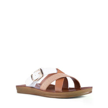 Load image into Gallery viewer, Los Cabos Sandal "Brik" white/brandy

