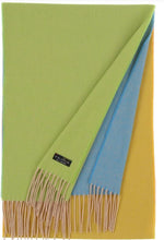 Load image into Gallery viewer, Cashmink Scarf &quot;Colour Block Green&quot; - V.Fraas
