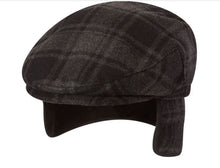 Load image into Gallery viewer, Men&#39;s/Unisex Driver Hat &quot;Caballero&quot; with Earflaps Charcoal
