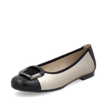 Load image into Gallery viewer, Remonte Shoe &quot;Cleo&quot; black and gold
