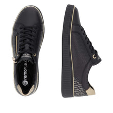 Load image into Gallery viewer, Remonte Sneaker &quot;Heide 2&quot; black/gold
