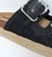 Load image into Gallery viewer, Refresh Sandal "Saffron" black
