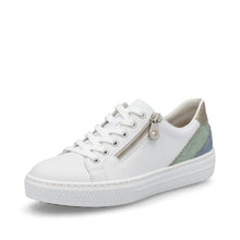 Load image into Gallery viewer, Rieker Sneaker &quot;Helen&quot; White &amp; pastel
