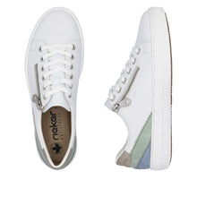 Load image into Gallery viewer, Rieker Sneaker &quot;Helen&quot; White &amp; pastel
