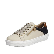 Load image into Gallery viewer, Rieker Sneaker &quot;Helen&quot; beige multi
