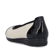 Load image into Gallery viewer, Rieker Shoe &quot;Maris&quot; black/ivory
