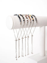 Load image into Gallery viewer, BEL Jewellery Mini Gemstone Cinch Bracelets- Platinum-Plated
