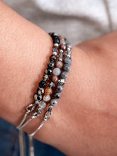Load image into Gallery viewer, BEL Jewellery Mini Gemstone Cinch Bracelets- Platinum-Plated

