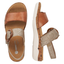 Load image into Gallery viewer, Remonte Sandal &quot;Karolina&quot; tan
