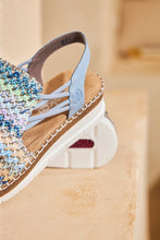 Load image into Gallery viewer, Rieker Sandal &quot;Gabi&quot; multi aqua
