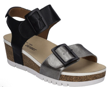 Load image into Gallery viewer, Josef Seibel Sandal &quot;Quinn&quot; black combo
