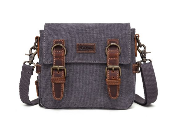 Davan Canvas Crossbody and Waist Bag 396, Grey