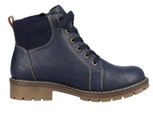 Load image into Gallery viewer, Rieker Boot Warm &quot;Nina&quot; navy
