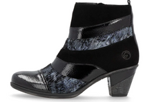 Load image into Gallery viewer, Remonte Boot &quot;Cheyanne 2&quot; Black/Patent/Navy
