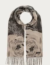 Load image into Gallery viewer, Cashmink Scarf &quot;Romantic Floral&quot; Chinchilla - V.Fraas
