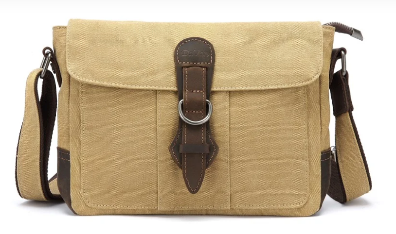 Davan 544 Purse Canvas Shoulder Bag - Mustard