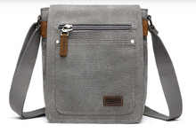 Load image into Gallery viewer, Davan 8572 Purse Canvas Shoulder/Cross - Charcoal
