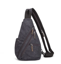Load image into Gallery viewer, Davan 6881 Purse Canvas Multifunctional Sling Bag - Black
