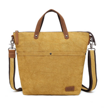 Load image into Gallery viewer, Davan 566 Purse Tote Cotton Linen - Yellow
