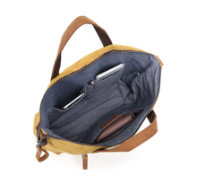 Load image into Gallery viewer, Davan 566 Purse Tote Cotton Linen - Yellow
