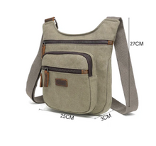 Load image into Gallery viewer, Davan 014 Purse Canvas Shoulder/Cross Bag - Grey
