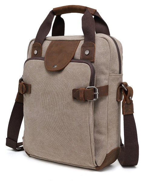 Davan Canvas Messenger Bag 205- Brown