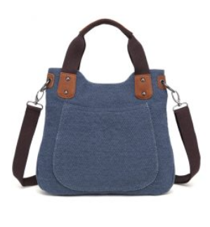 Davan Linen Shoulder Bag 3229- Blue