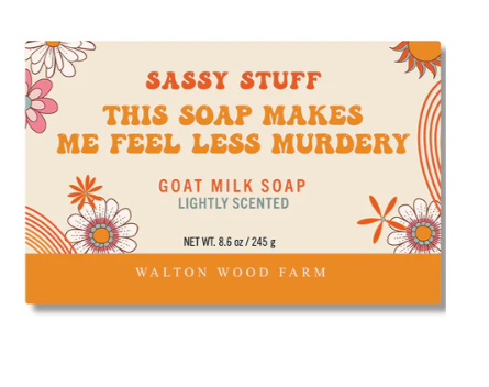 Sassy Stuff Goat Milk Soap 5 options