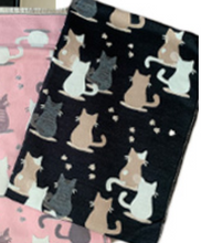 Load image into Gallery viewer, Winter Scarf "Here Kitty Kitty" black only
