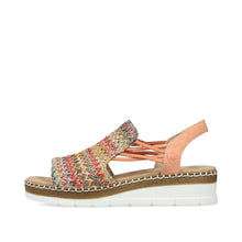 Load image into Gallery viewer, Rieker Sandal "Gabi" multi apricot
