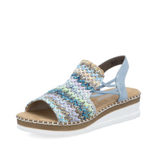 Load image into Gallery viewer, Rieker Sandal &quot;Gabi&quot; multi aqua
