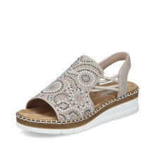 Load image into Gallery viewer, Rieker Sandal "Gabi" sand
