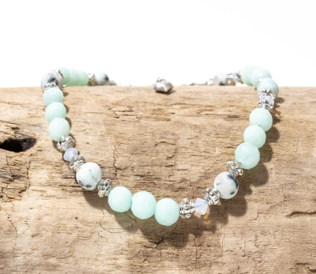 Anklet - BEL - Sesame Jasper and Jade