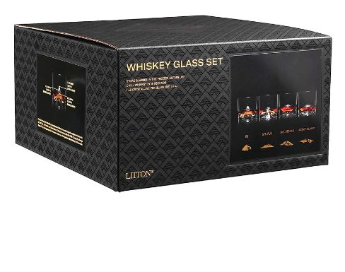Whiskey Glasses The Peaks - Set of 4 – The Glass Slipper Bowmanville
