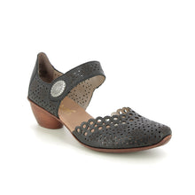 Load image into Gallery viewer, Rieker Shoe "Louise" Black
