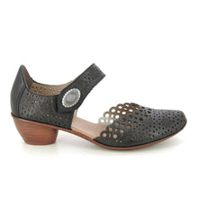 Load image into Gallery viewer, Rieker Shoe "Louise" Black
