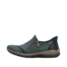 Load image into Gallery viewer, Rieker Sneaker "Autumn" teal green
