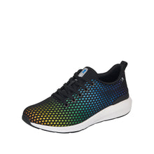 Load image into Gallery viewer, Rieker Sneaker R evolution &quot;Wendy&quot; Black Rainbow
