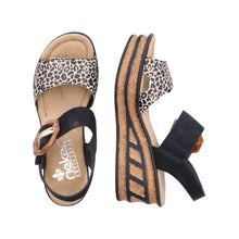 Load image into Gallery viewer, Rieker Sandal &quot;Fredricka&quot; Cheetah Multi
