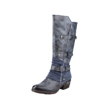 Load image into Gallery viewer, Rieker Boot Warm &quot;Bernadette&quot; Washed Denim
