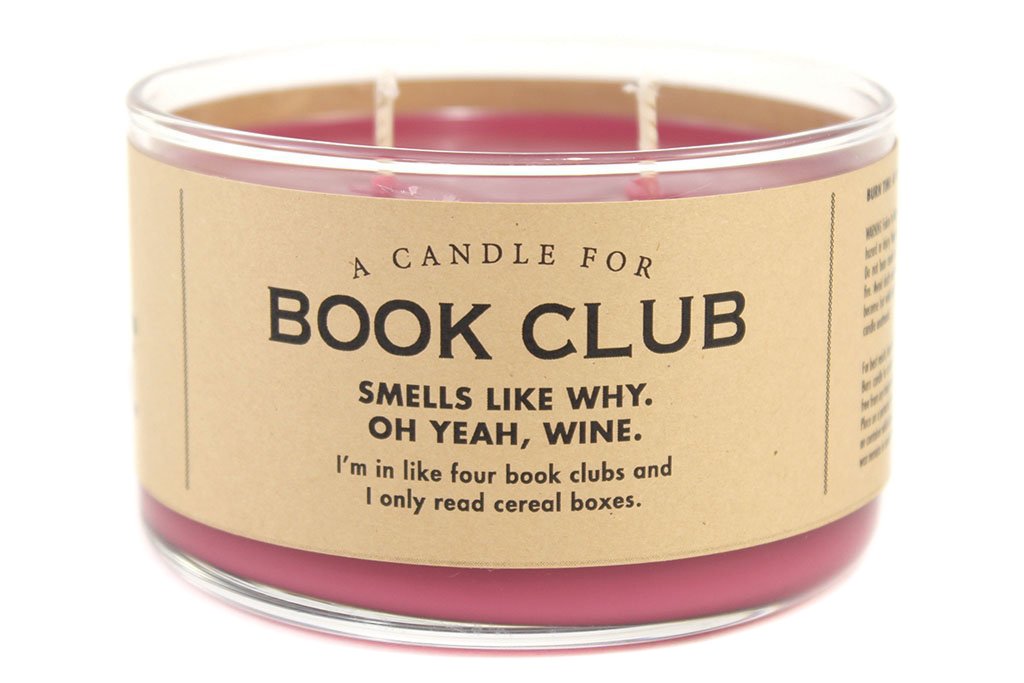 Whiskey River Candle for Book Club