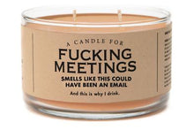 Load image into Gallery viewer, Whiskey River Candle for F!!!ing Meetings
