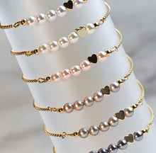 Load image into Gallery viewer, Cinch Bracelets 18K Gold Plate Czech Glass Pearls, BEL Jewellery
