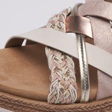 Load image into Gallery viewer, Remonte Sandal &quot;Bonnie&quot; Rose Gold
