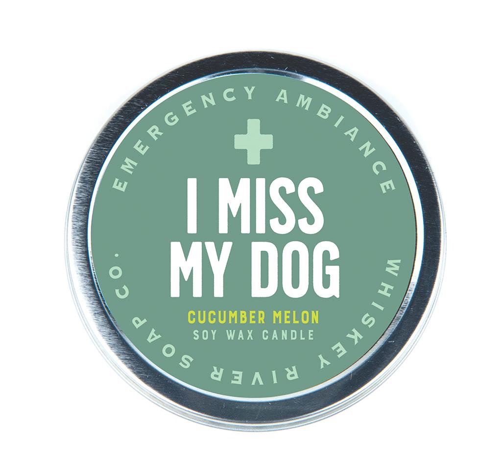 Whiskey River Candle - Emergency Ambiance - I Miss My Dog