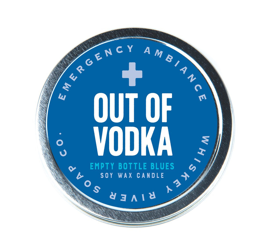 Whiskey River Candle - Emergency Ambiance - Out of Vodka