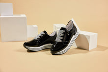 Load image into Gallery viewer, Remonte Sneaker &quot;Hilary&quot; Black Patent

