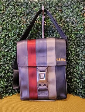 U.S.E.D. Recycled Seatbelt Bag